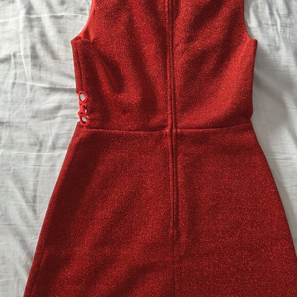 BNWT ASOS Red Dress US4 Petite Fit Like XS/US2 - Picture 6 of 6